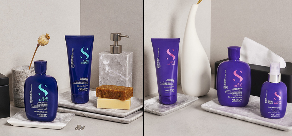 Shop the Semi di Lino Blonde and Brunette toning ranges at Salon Services